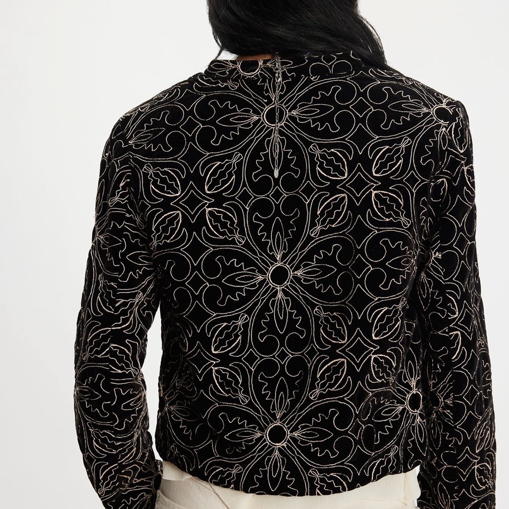 NWT Maison Hotel Night Lilly Odette Jacket in Nero, Size M - Picture 2 of 5